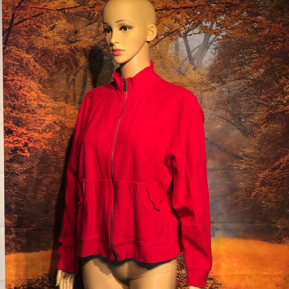 Liz Claiborne front zip sweatshirt size Medium